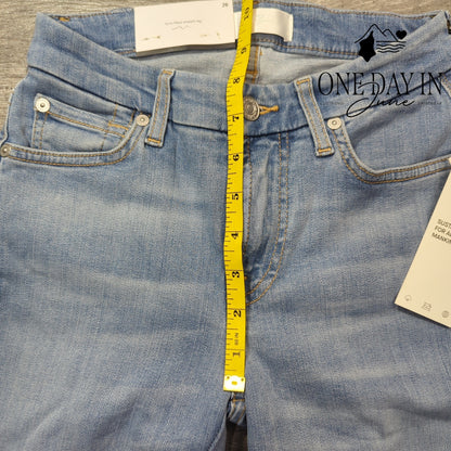 7 For All Mankind Kimmie Straight Jeans Slim Illusion Luxe NWT $198 Size 2 (26)