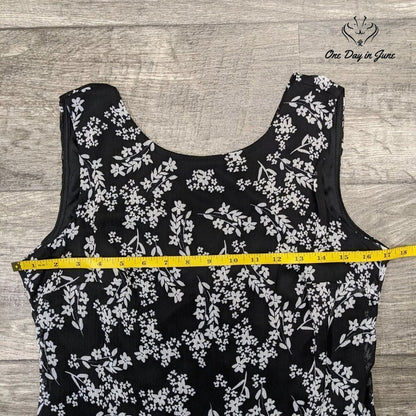 Calvin Klein High Neck Zip Back Floral Mini Dress Size 8