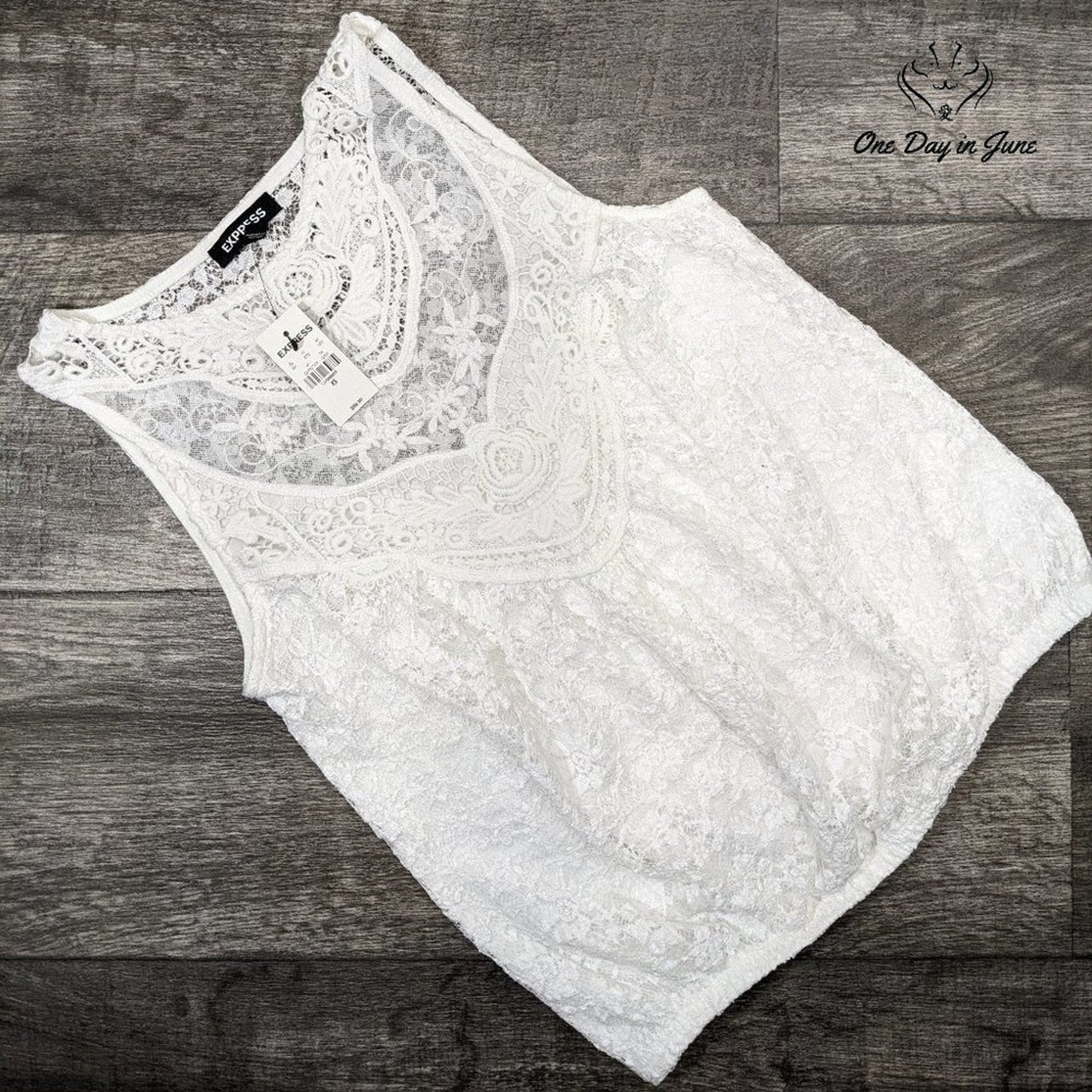 Express Lace Lined Tank Top Size XS