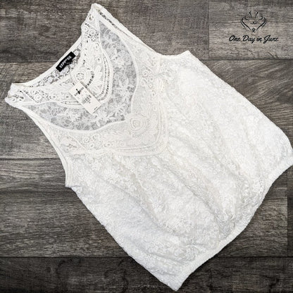Express Lace Lined Tank Top Size XS