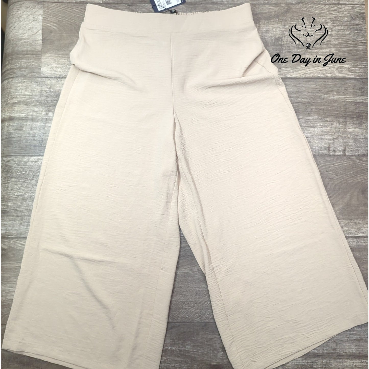 Adrianna Papell Textured Satin Pull On Pants Size L