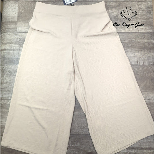 Adrianna Papell Textured Satin Pull On Pants Size L