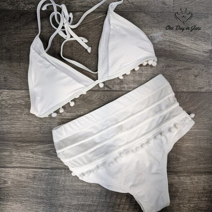 Bdcoco High Waist Tassel Bikini