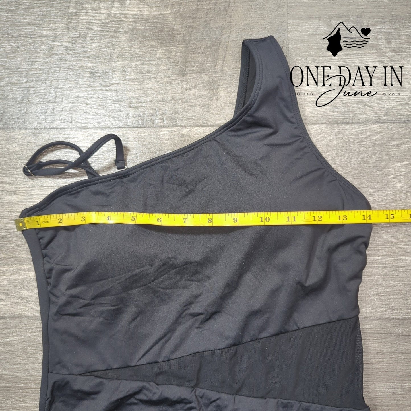 Yonique Mesh Cut Out Piece Swimsuit Size M