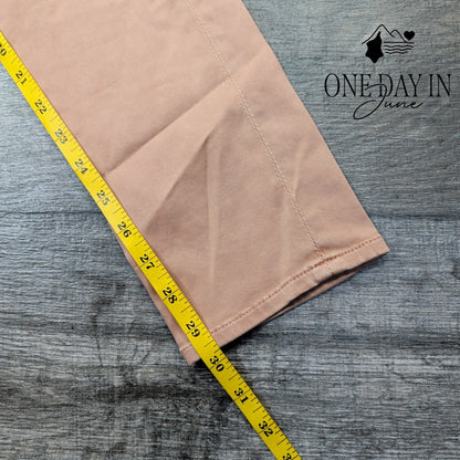 AG Adriano Goldschmied The Prima Mid Rise Cigarette Jeans Pink NWT Size 4 (27)