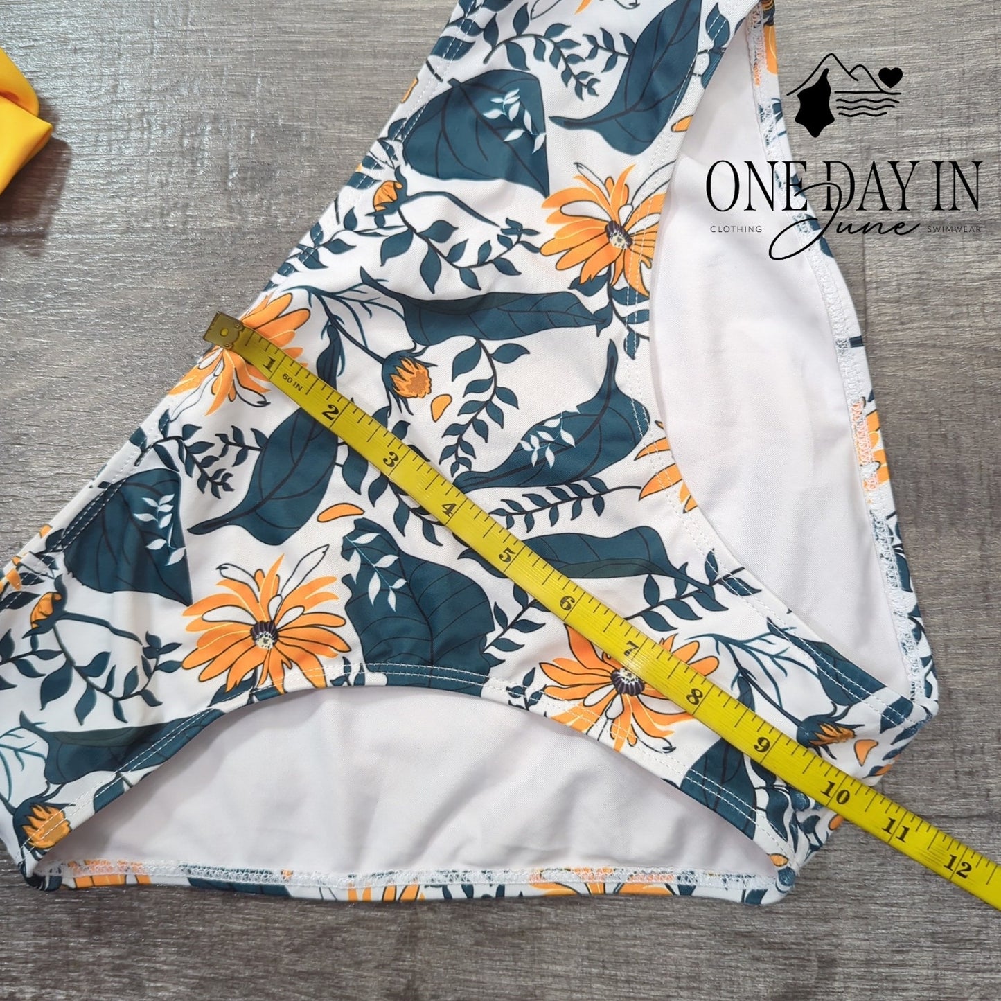 Yonique Halter Floral Tankini Swimsuit Size M