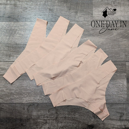 Amzbrly No Seam Thong Panties Size L