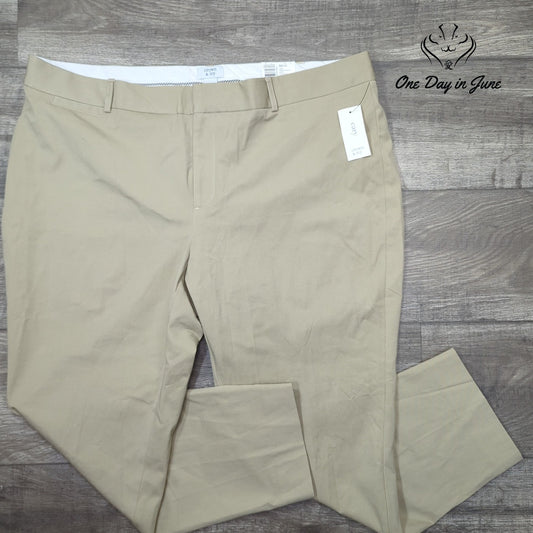 crown & ivy Plus Size Cary Khaki Pants Size 20W
