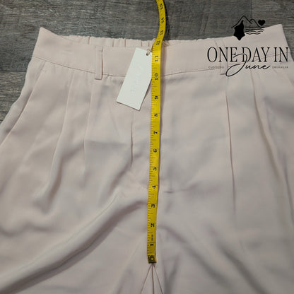 Z Supply Pleated Dress Pants Blush Pink Straight Leg NWT Size M