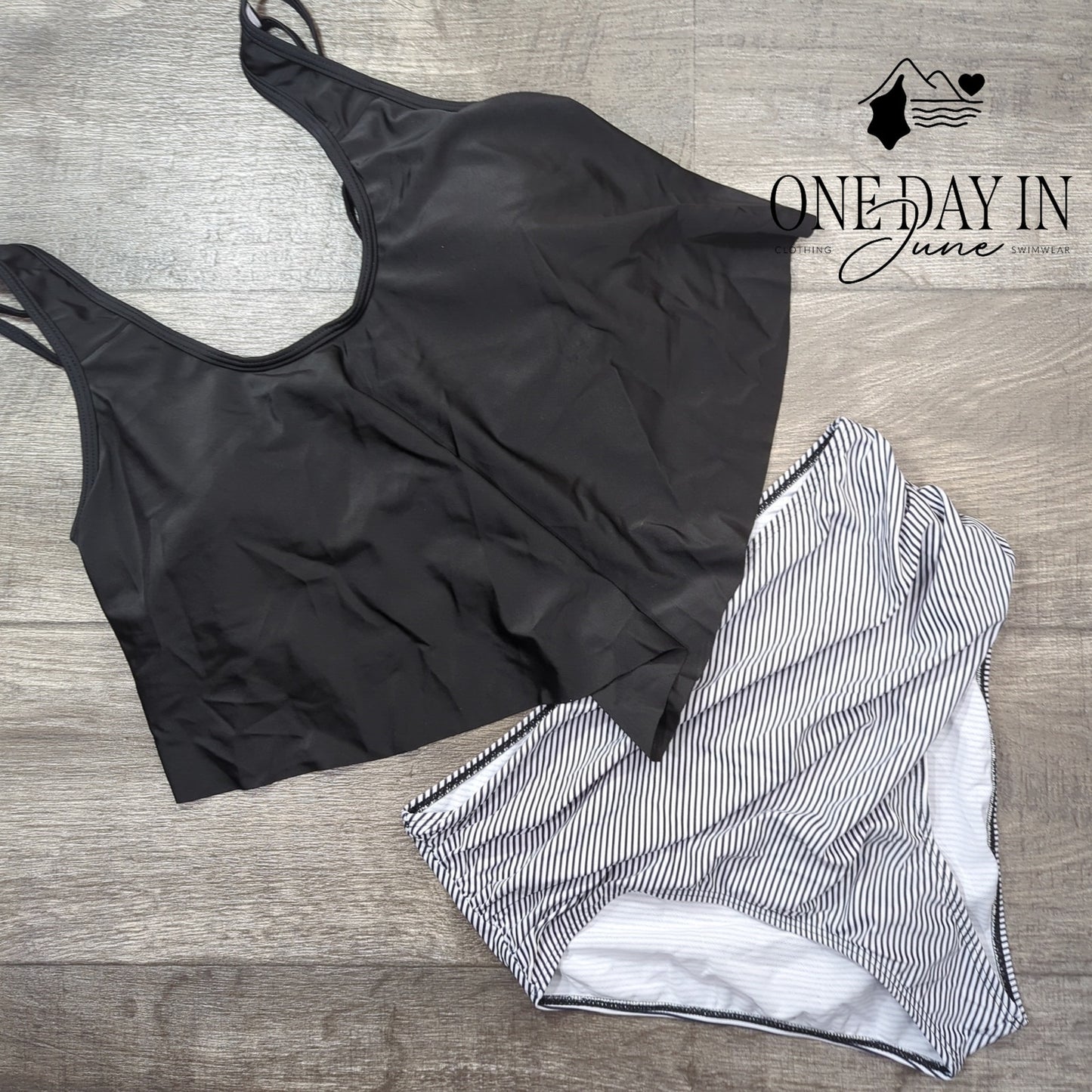 Adisputent High Waist Flounce Bikini Swimsuit Size L