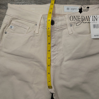 AG Adriano Goldschmied Farrah High Rise Skinny Jeans Cream Stretch NWT Size 4