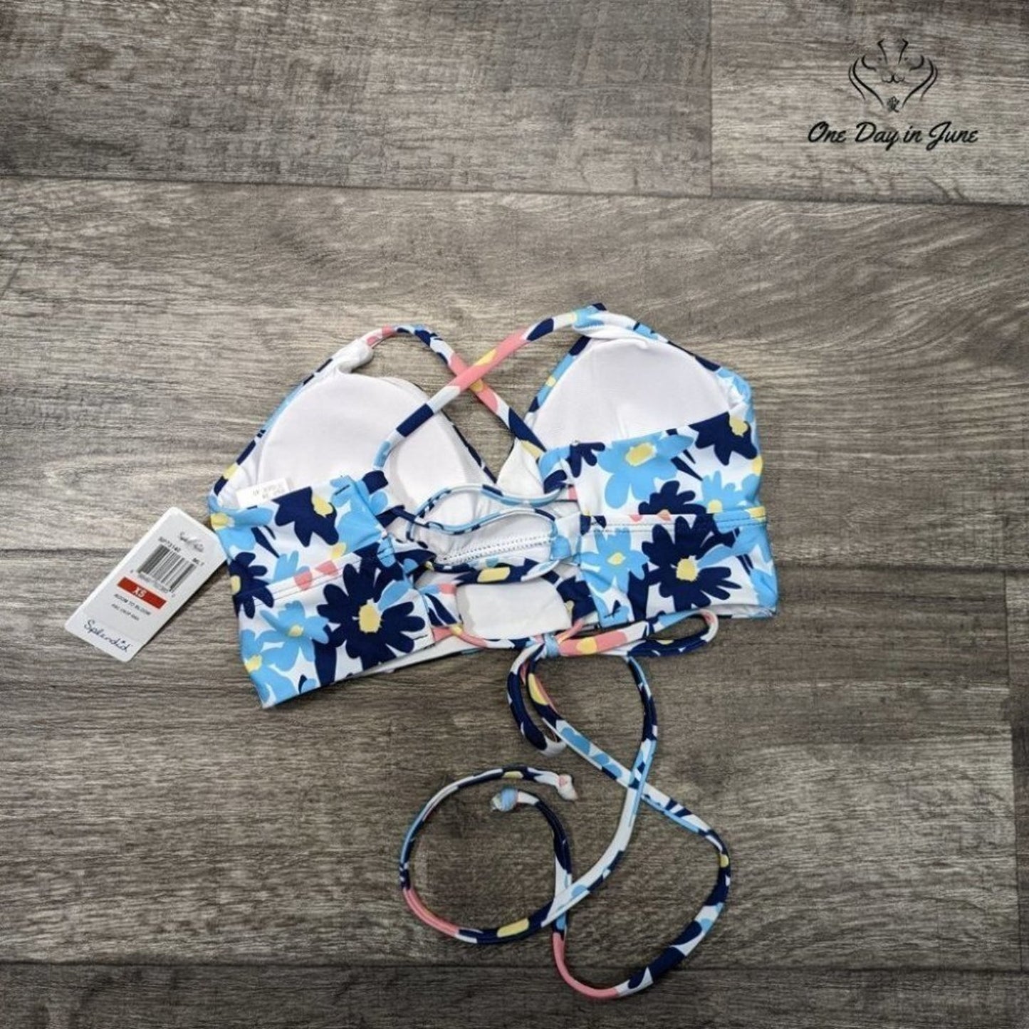 Splendid Room to Bloom Crop Bikini Top Size: XS