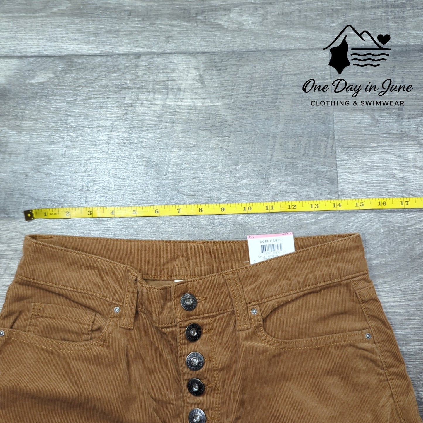 Style & Co. Core Mid Rise Crop Corduroy Pants Size 10