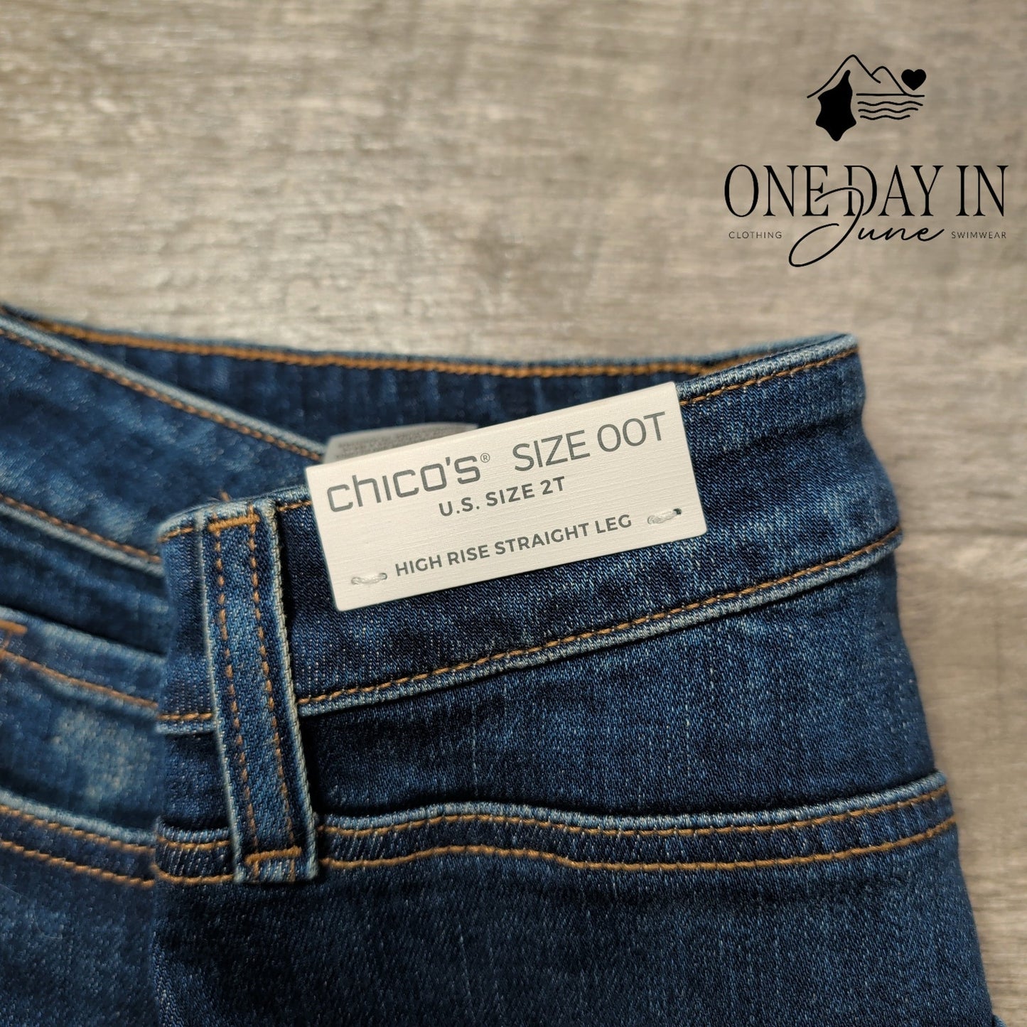 Chico's High Rise Straight Leg Jeans Size Chico's 00T (2T)