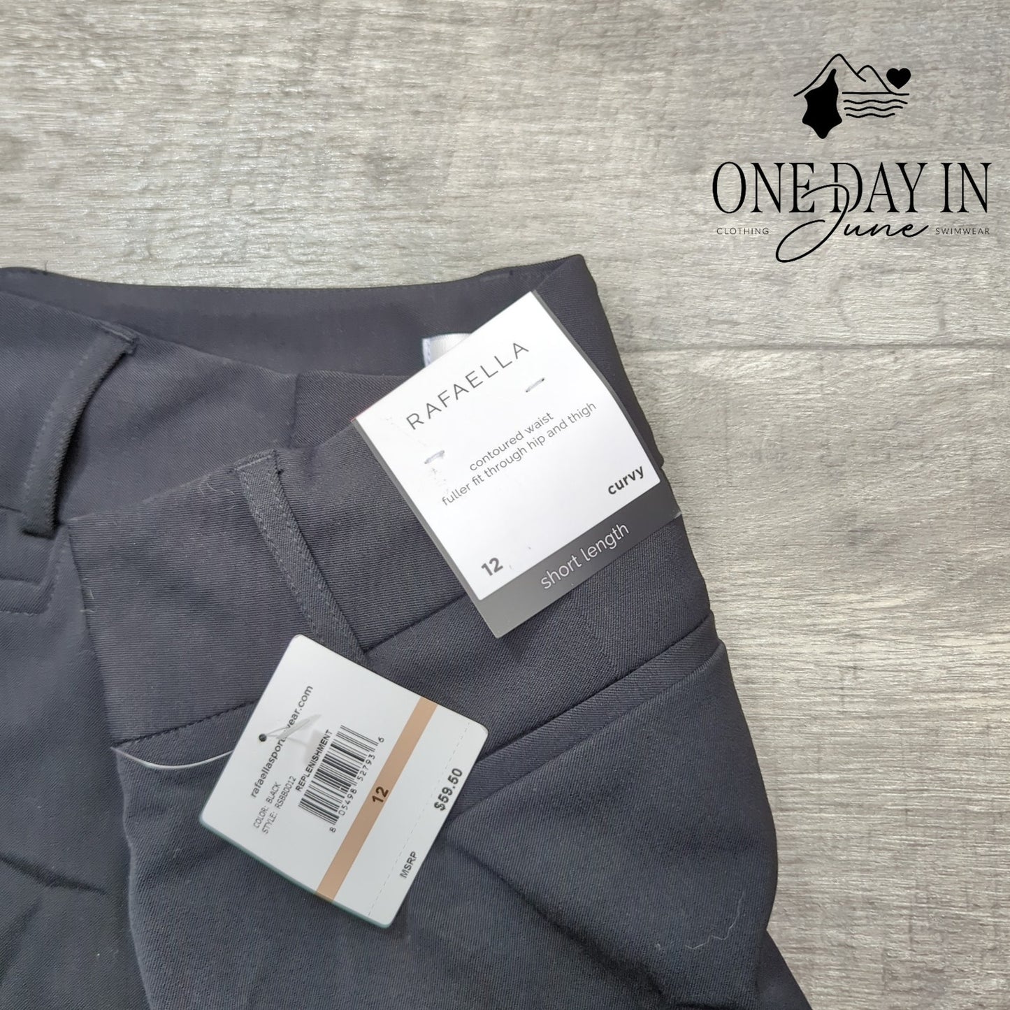 Rafaella Curvy Short Length Pants Size 12 Short