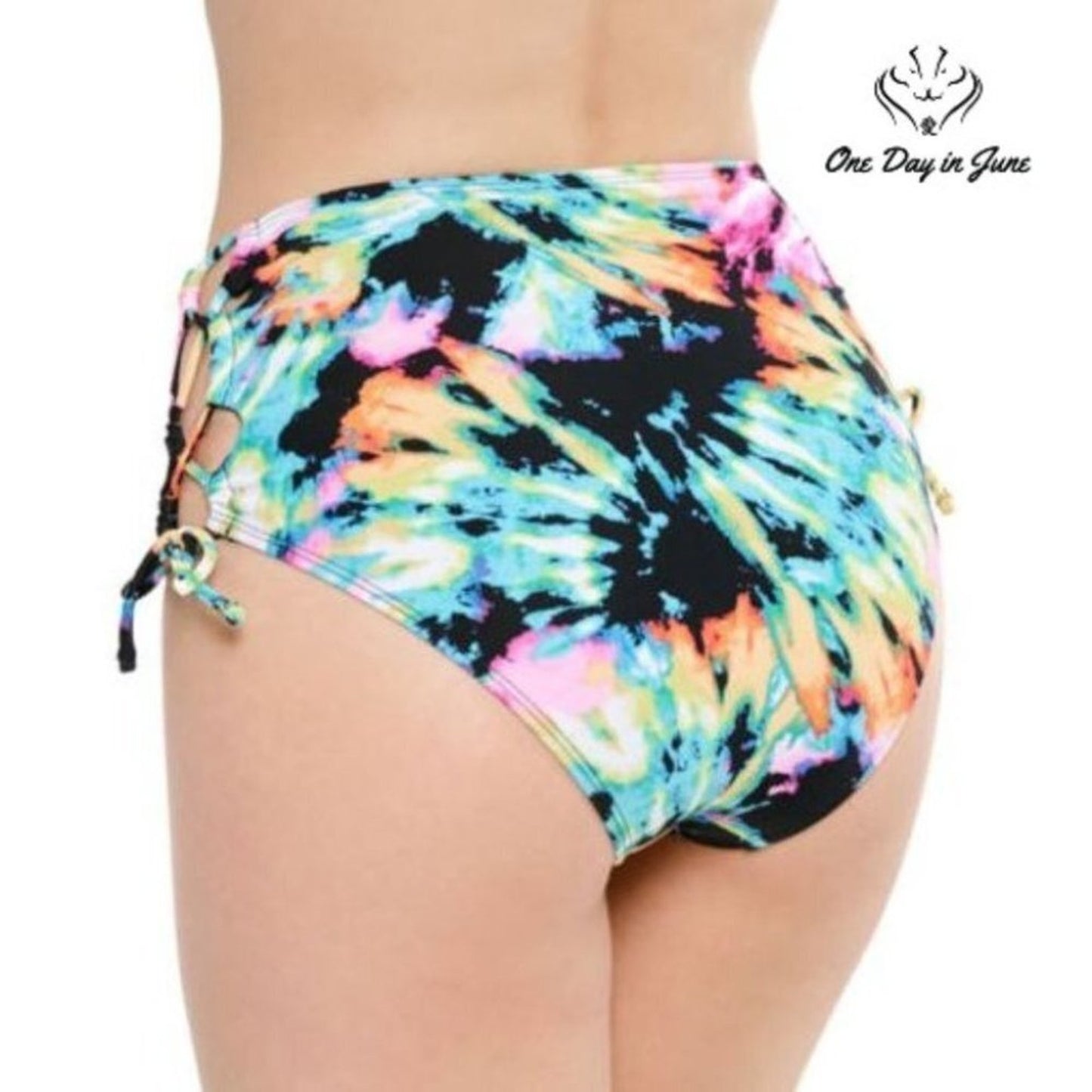 Arizona Jean Co. Juniors Tie Dye Bikini Bottom Size M