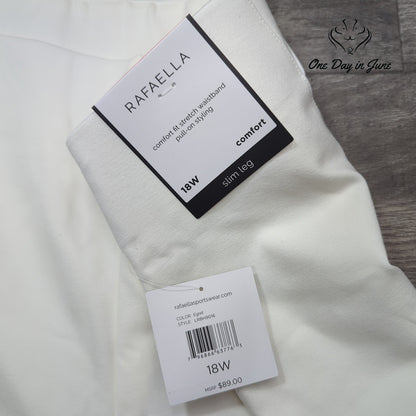 Rafaella Plus Size Slim Leg Comfort Waist Pants Size 18W