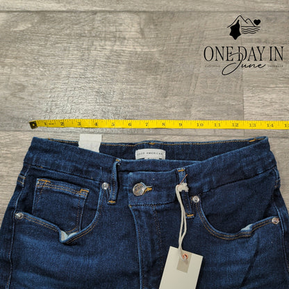 Good American Good Legs High Rise Skinny Jeans Dark Sculpting NWT Size 8 (29)
