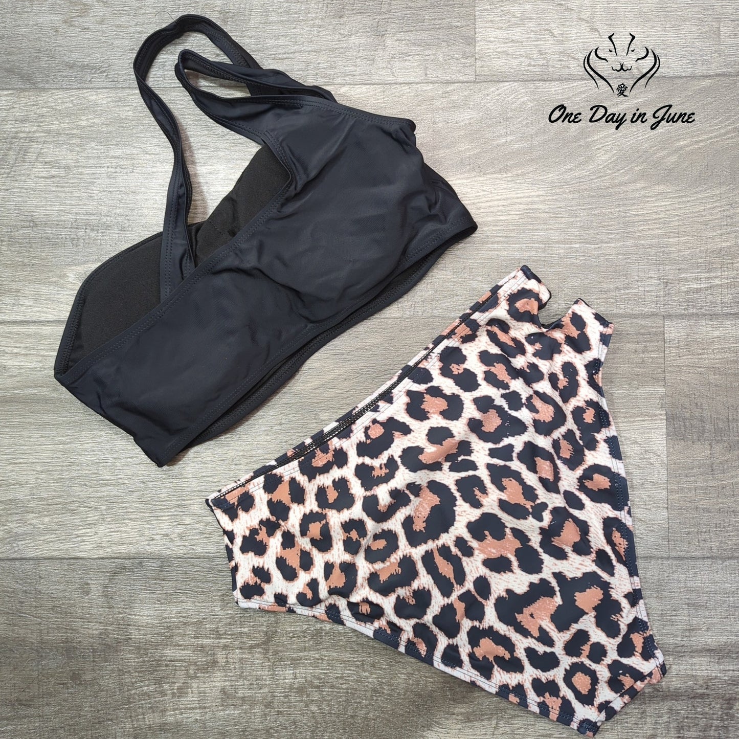 Jodimitty One Shoulder Bikini Swimsuit Size L