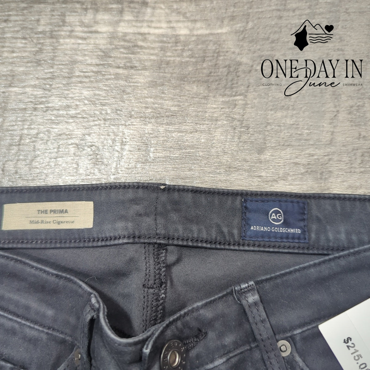 AG Adriano Goldschmied The Prima Mid Rise Cigarette Jeans Gray NWT $215 Size 4