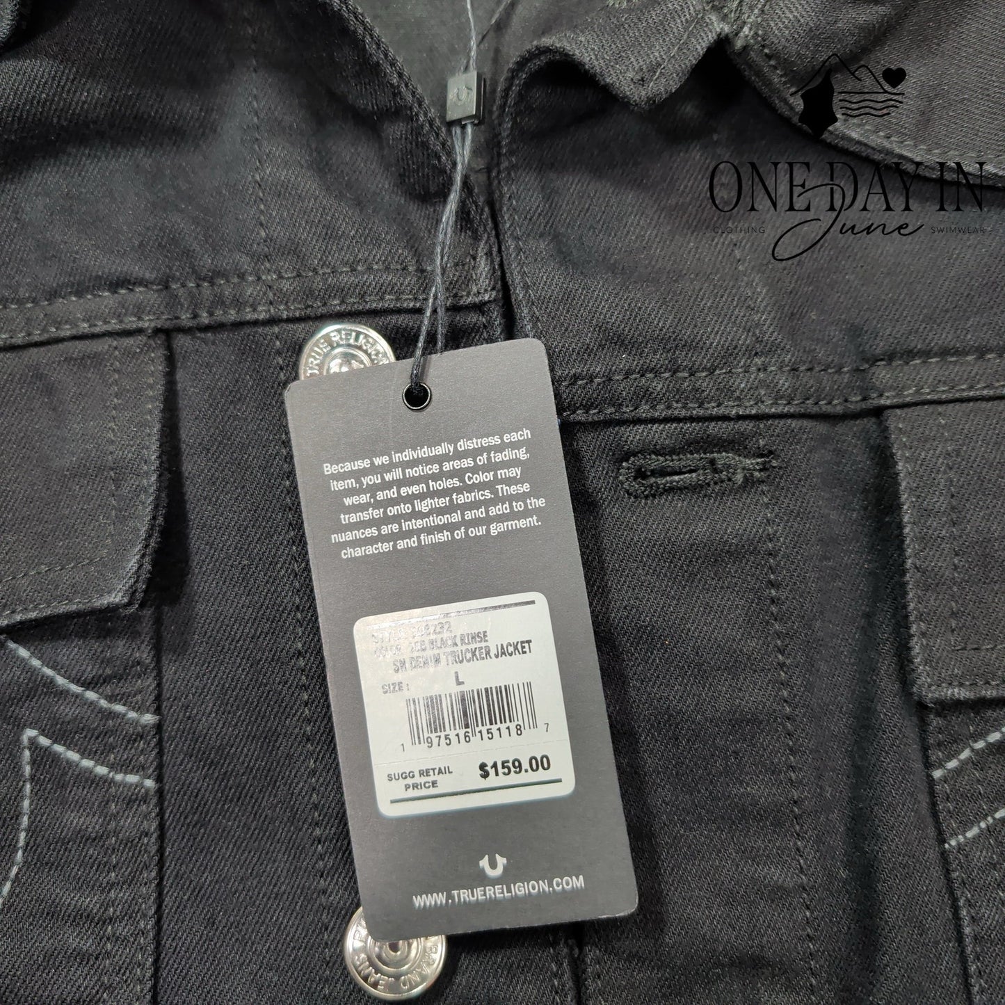 True Religion Denim Trucker Jacket Size L
