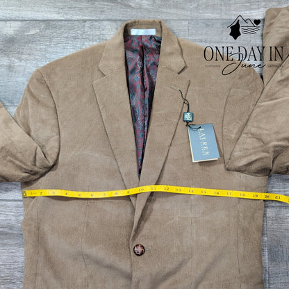 Ralph Lauren 2 Button Corduroy Blazer Size 36 Reg