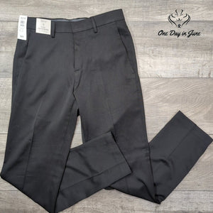 Kenneth Cole Reaction Stretch Urban Heather Slim Fit Pants Black NWT Size 29X30