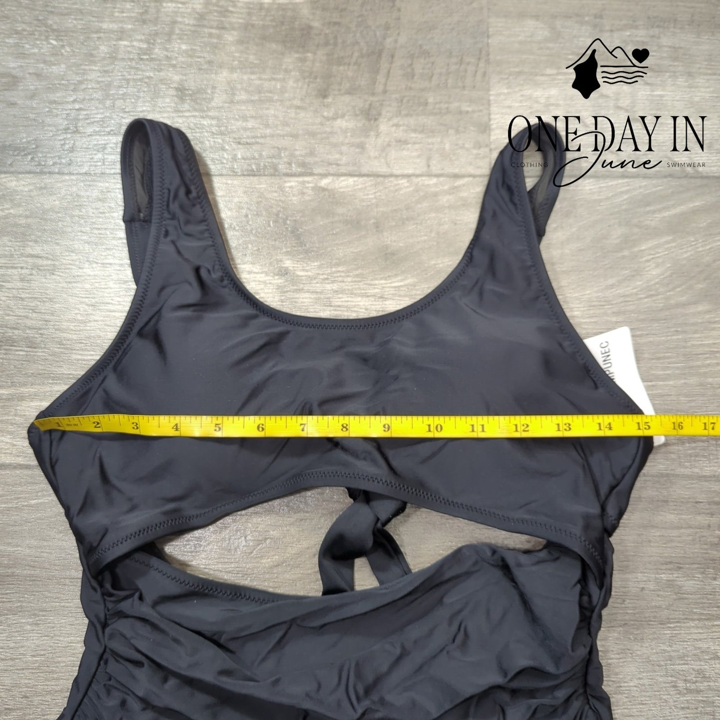 Vimpunec Tie Back Cut Out One Piece Swimsuit Size M