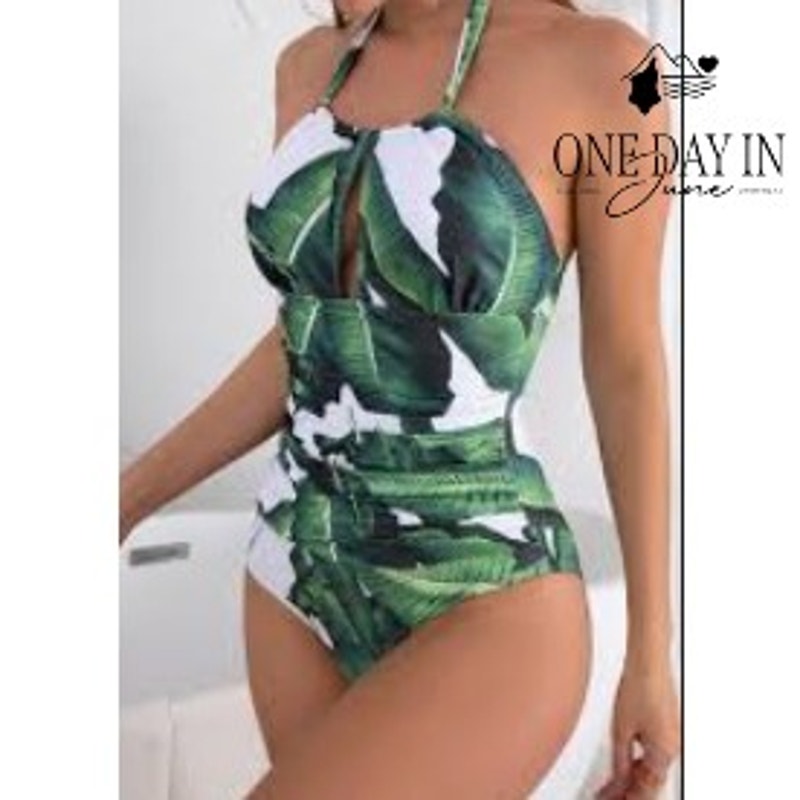 Suuksess V Neck Tummy Control One Piece Swimsuit Size L