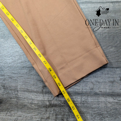 Chico's So Slimming Juliet Slim Leg Pants Tan Beige Tall Size Chico's 4T (20T)