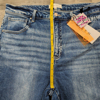 Risen Tummy Control Straight Leg Jeans Size 1X