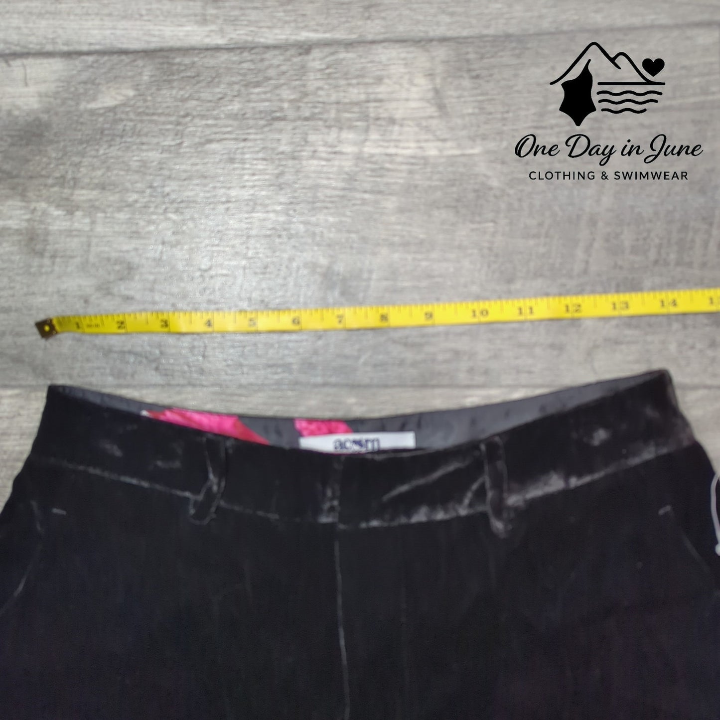 Acorn Silk Blend Velour Pants Size 4