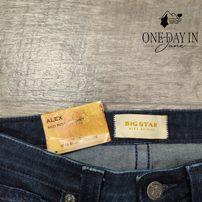 Big Star Alex Mid Rise Skinny Jeans Size 4 (27)
