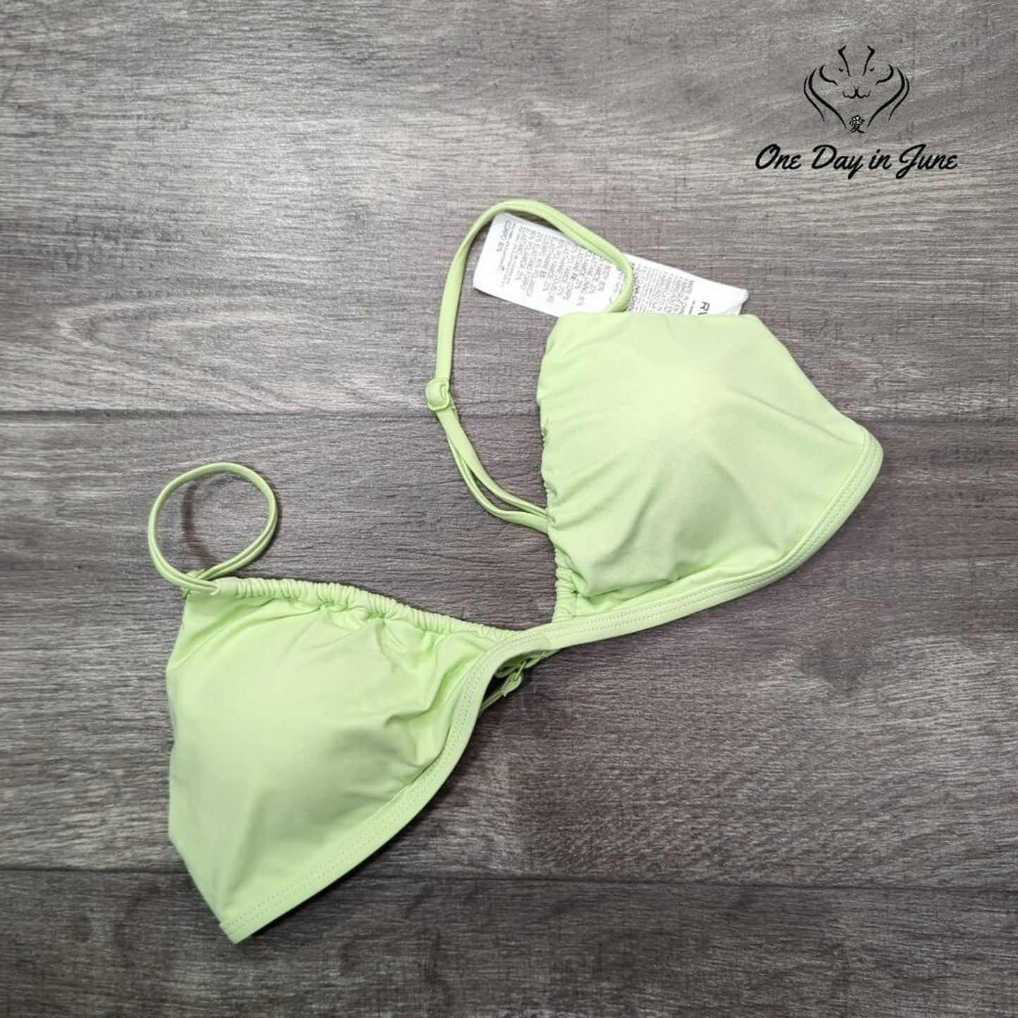 RVCA Solid Trilette Bikini Top Size M