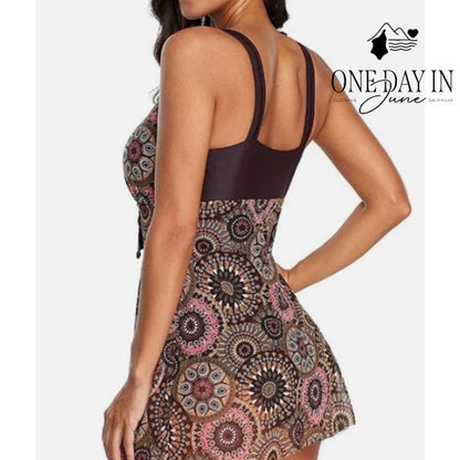 Zando Mesh Layered One Piece Swimsuit Size XL