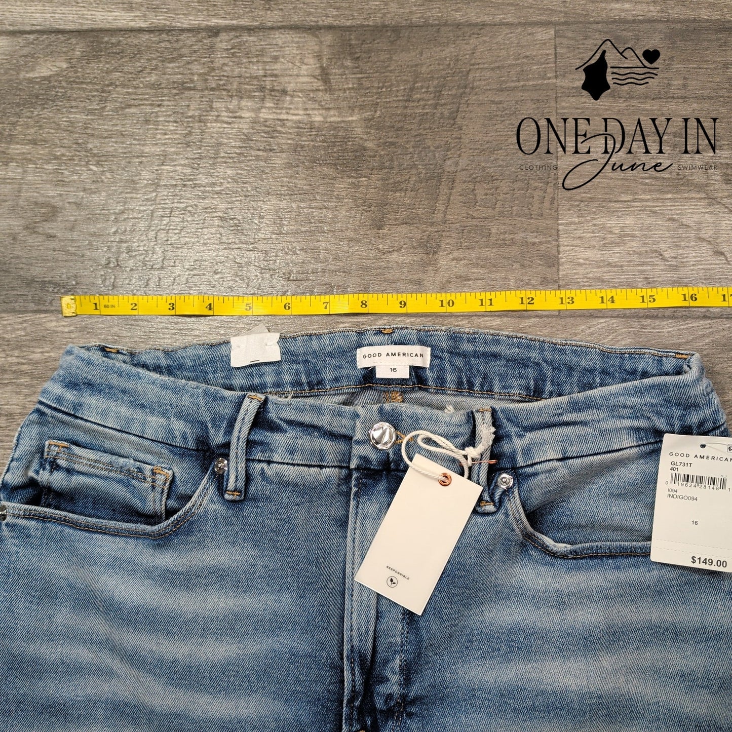 Good American Good Legs Sculpting Skinny Jeans Size 16