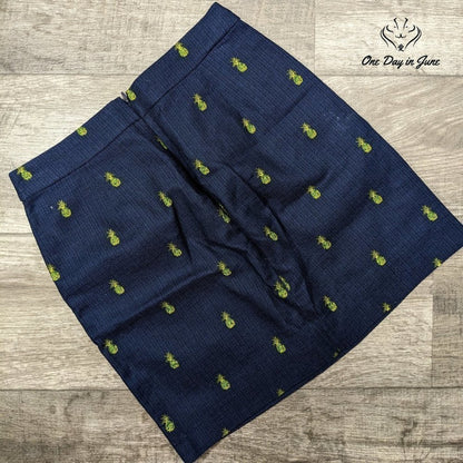 J. Crew Pineapple Mini Skirt Size 0