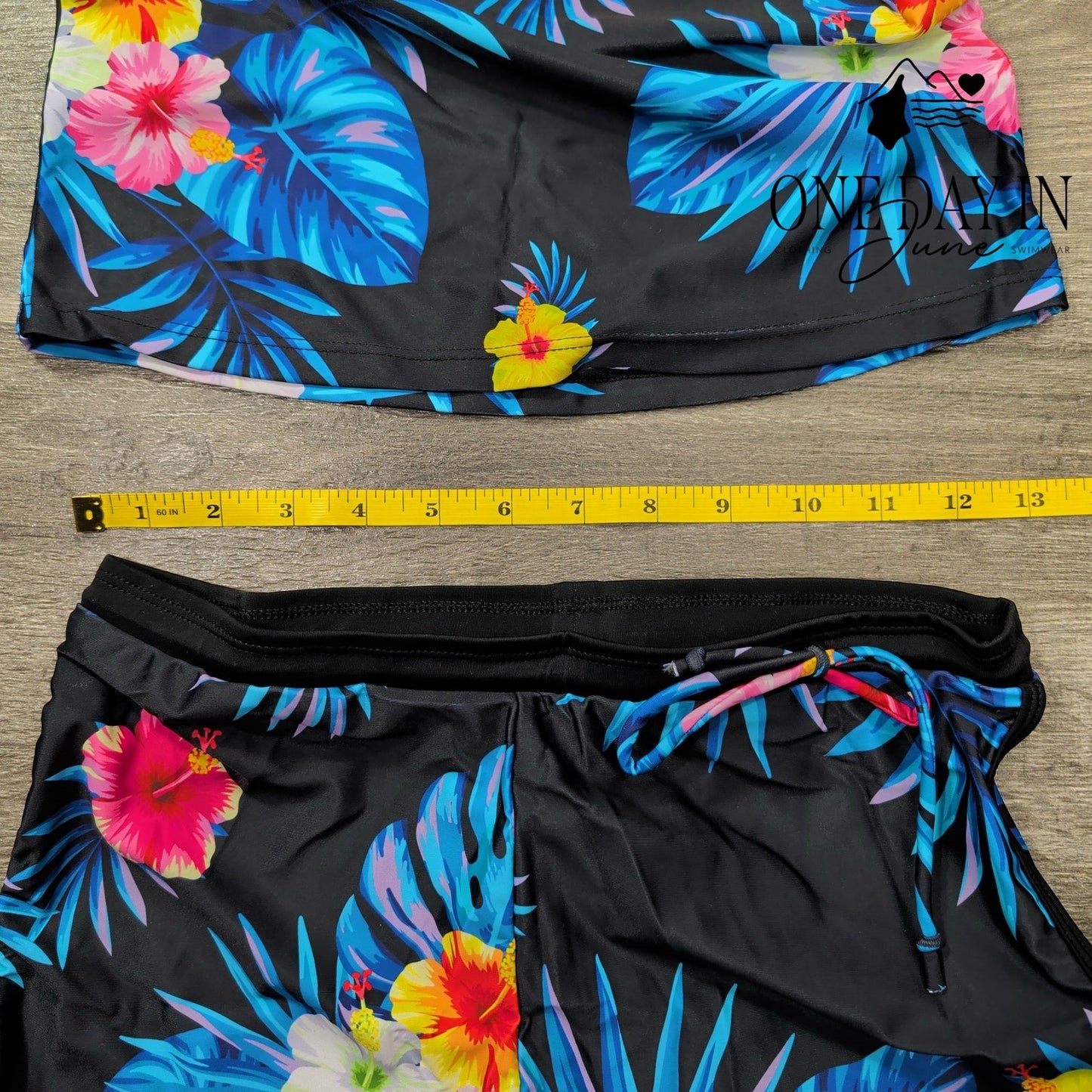 Yocoja Girl's Tropical Boyshort Bikini Swimsuit Size 5XL
