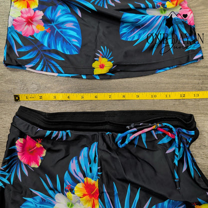 Yocoja Girl's Tropical Boyshort Bikini Swimsuit Size 5XL