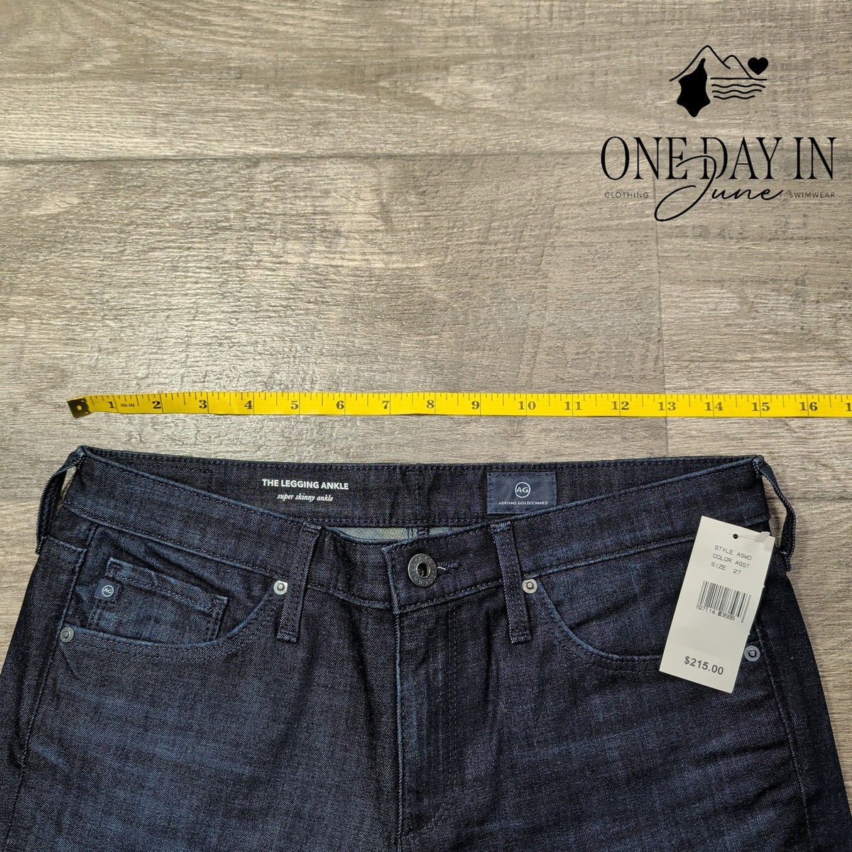 AG Adriano Goldschmied The Legging Ankle Super Skinny Jeans Dark Blue NWT Size 4