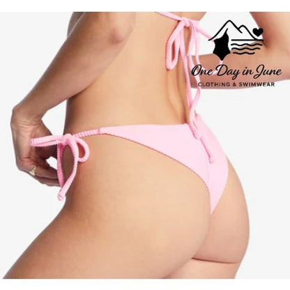 Billabong Tan Lines Tide Side Tanga Bikini Bottom Size XS
