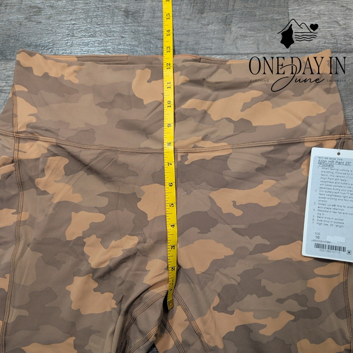 Lululemon Align HR Pant 25 Pockets Heritage Camo Beige Multi NWT Size 16