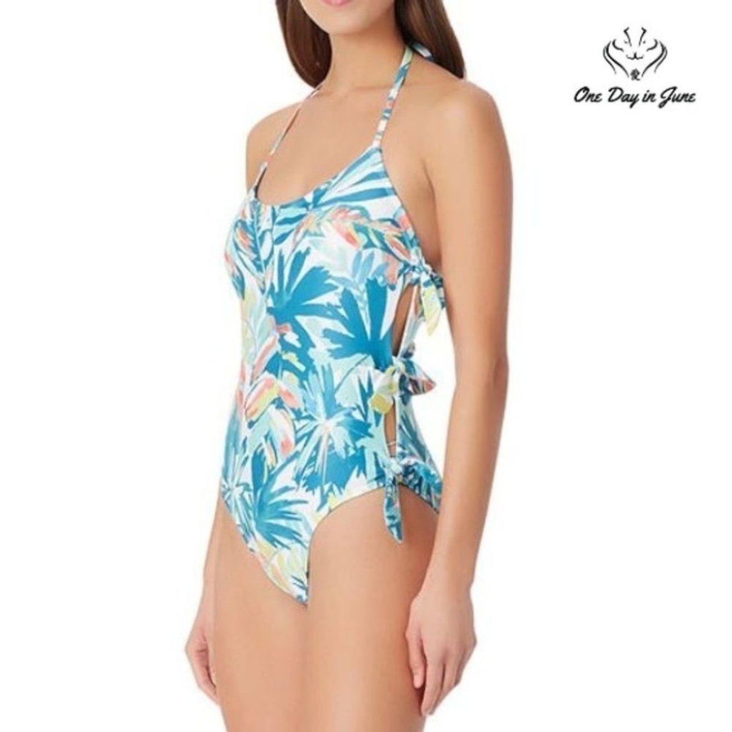Sugar Beach Floral One Piece Size M