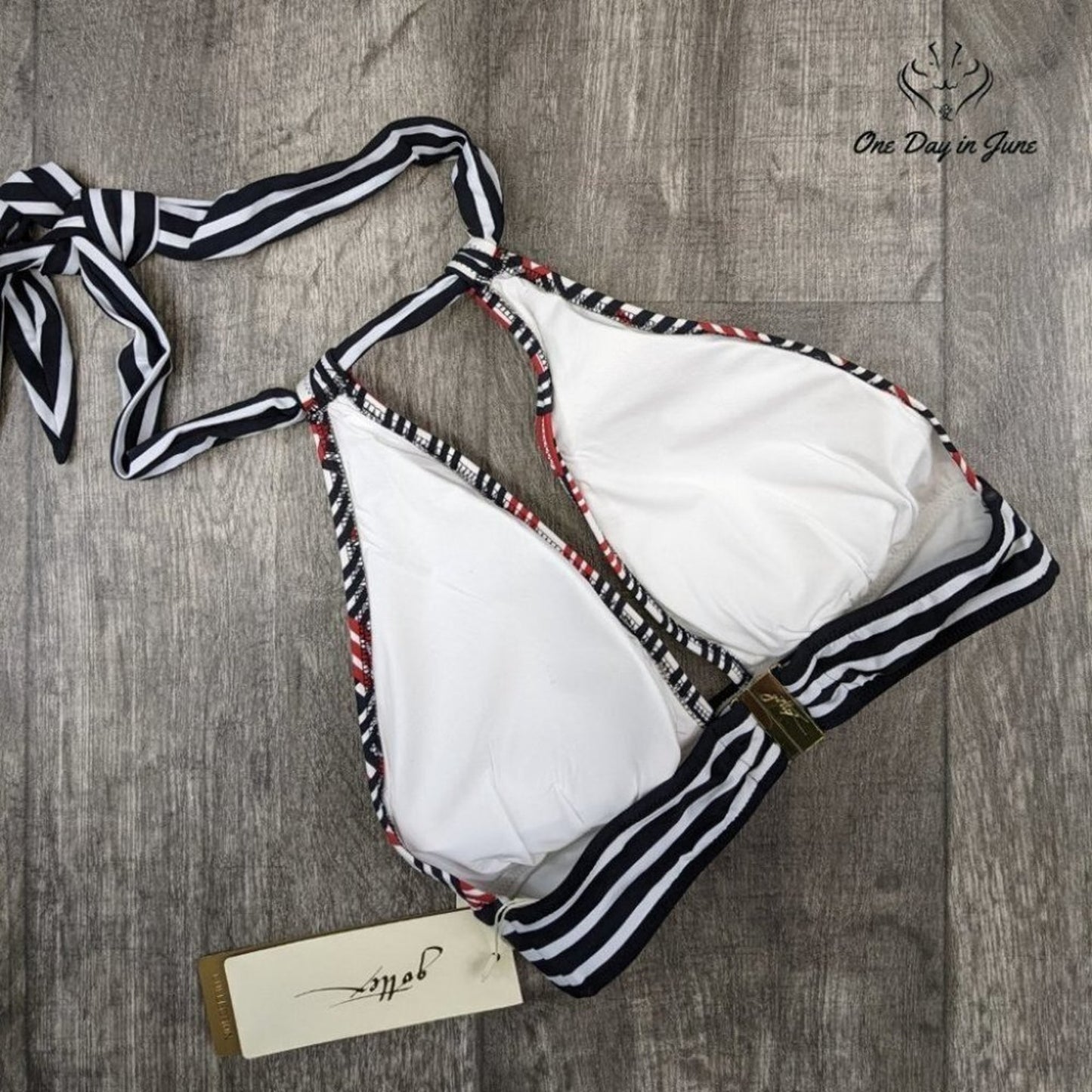 Gottex Retro Halter Bikini Top Size 8