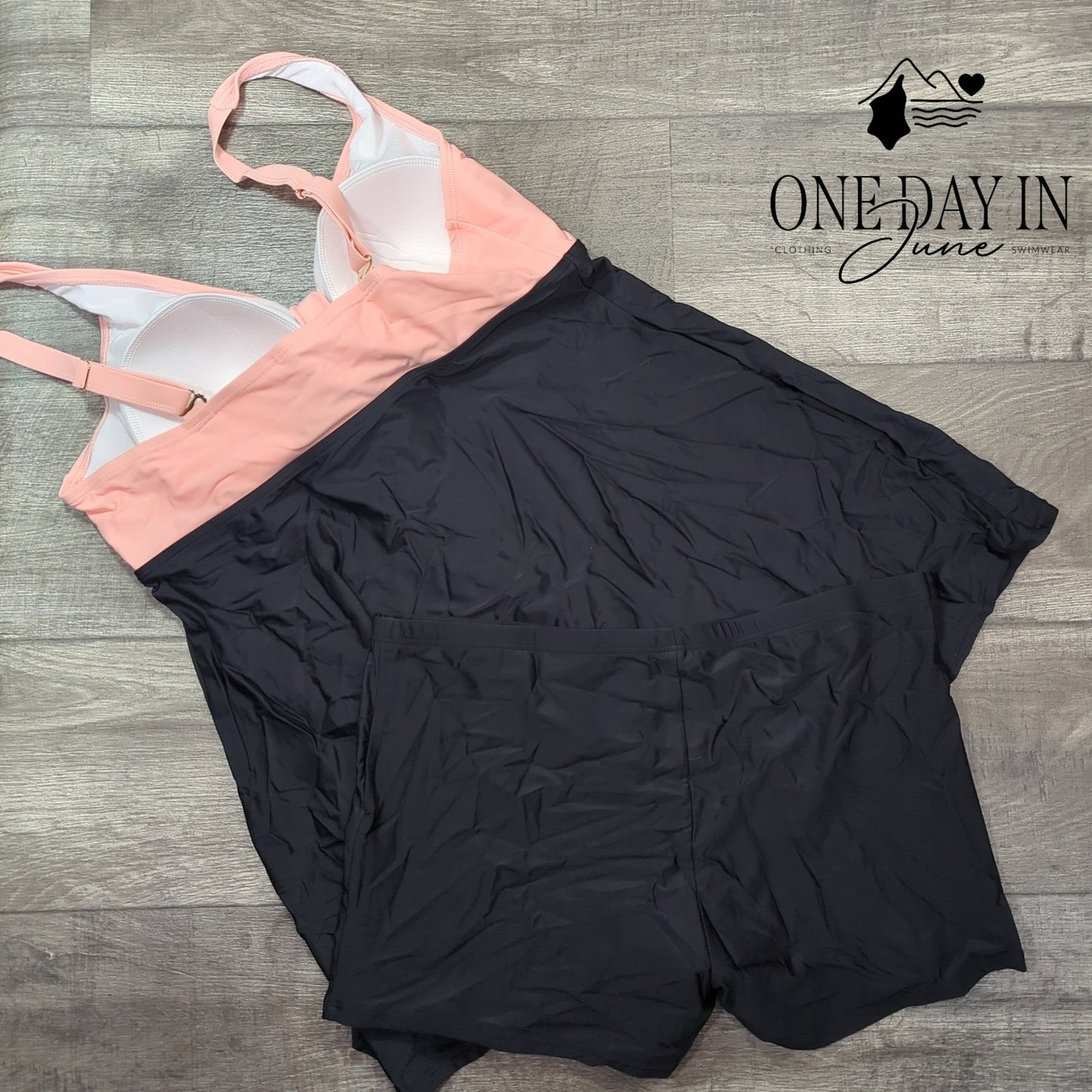 Daci Plus Size Boyshort Tankini Swimsuit Size 18W