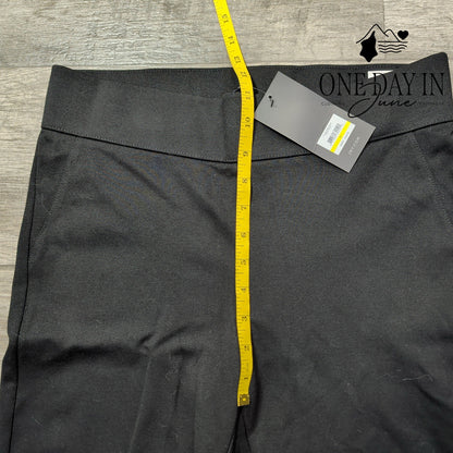 Jones New York Signature Pull On Straight Leg Pants Black NWT Size M