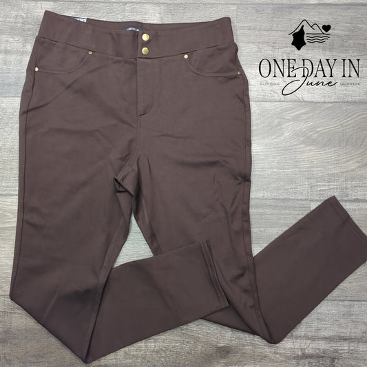 Sabrina Lauren Ultra Soft Stretch Skinny Ankle Pants Size L