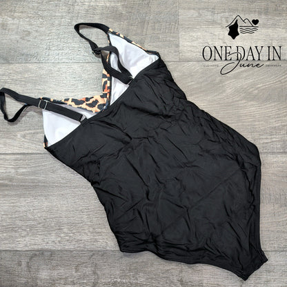 B2Prity Twist Front One Piece Swimsuit Size S