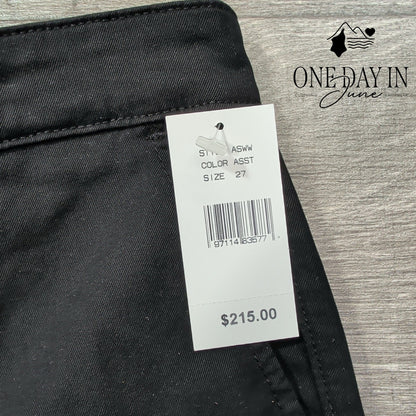 AG Adriano Goldschmied The Layla Cropped Flare Trouser Pants Black NWT Size 4