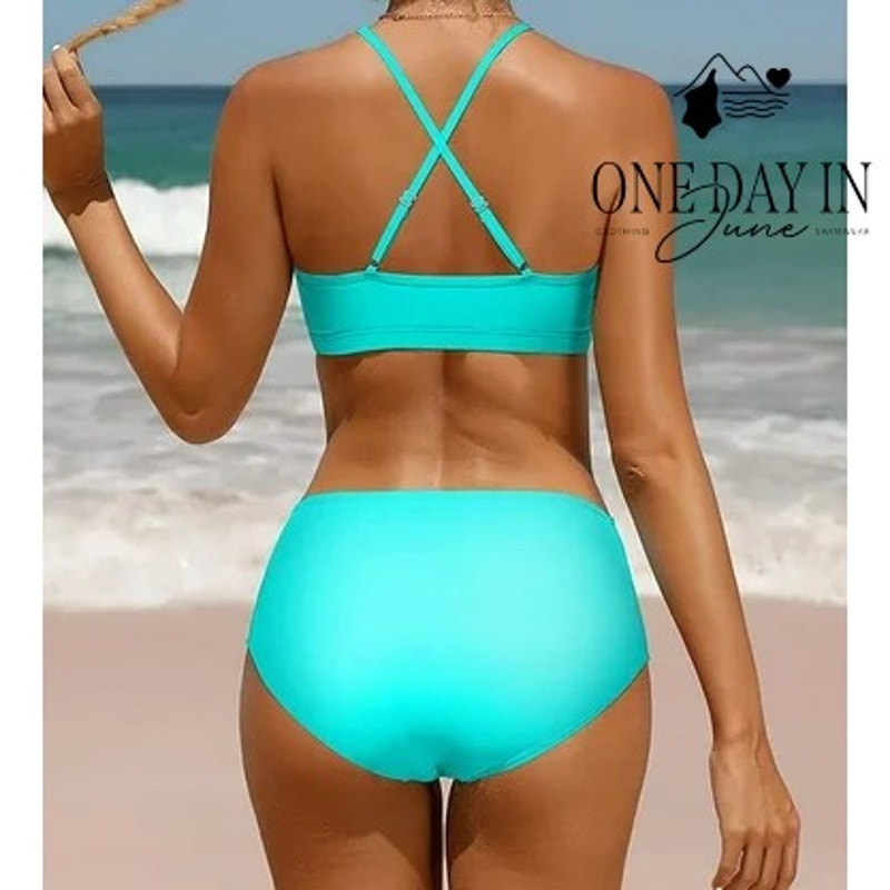 Charmo High Neck Bikini Swimsuit Size L